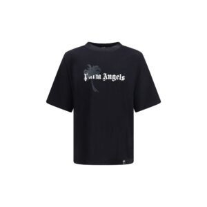 Stylish Black Cotton Palm Drift T-Shirt designed by Palm Angels