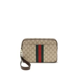 Luxury Beige Fabric GG Shoulder Bag designed by Gucci