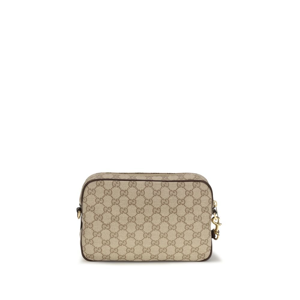 Luxury Beige Fabric GG Shoulder Bag designed by Gucci - Image 2