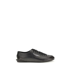 Black Leather Lipari Sneakers designed by Dolce&Gabbana