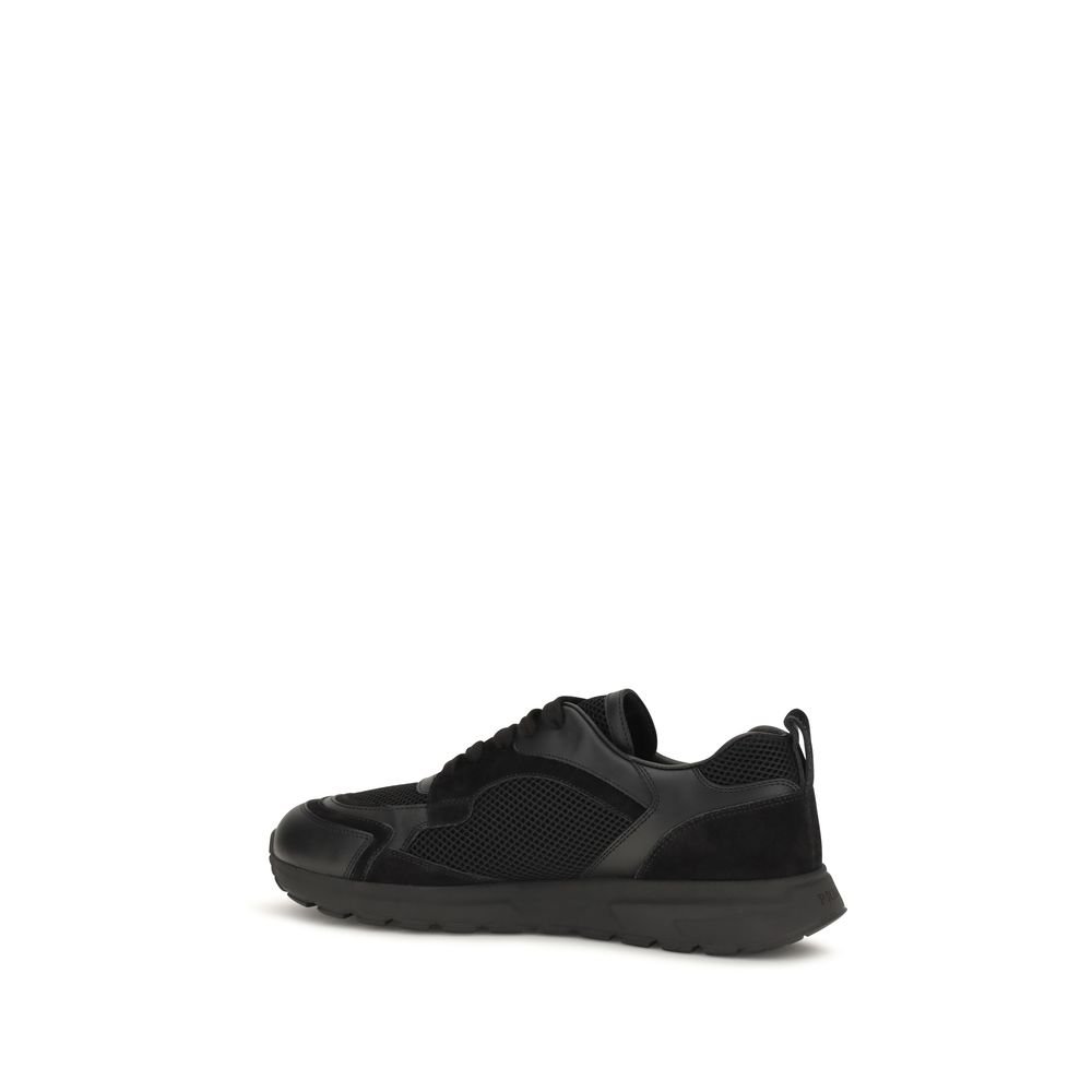 Luxury Black Fabric Athletic Prax Sneakers designed by Prada - Image 3