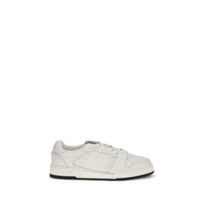 Luxury White Leather Match Athletic Sneakers designed by Fendi