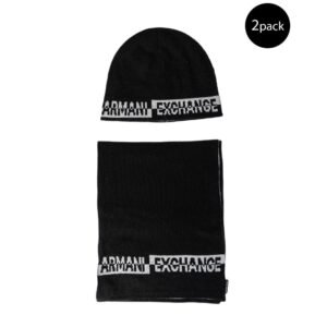 Black Marabou Scarf designed by Armani Exchange