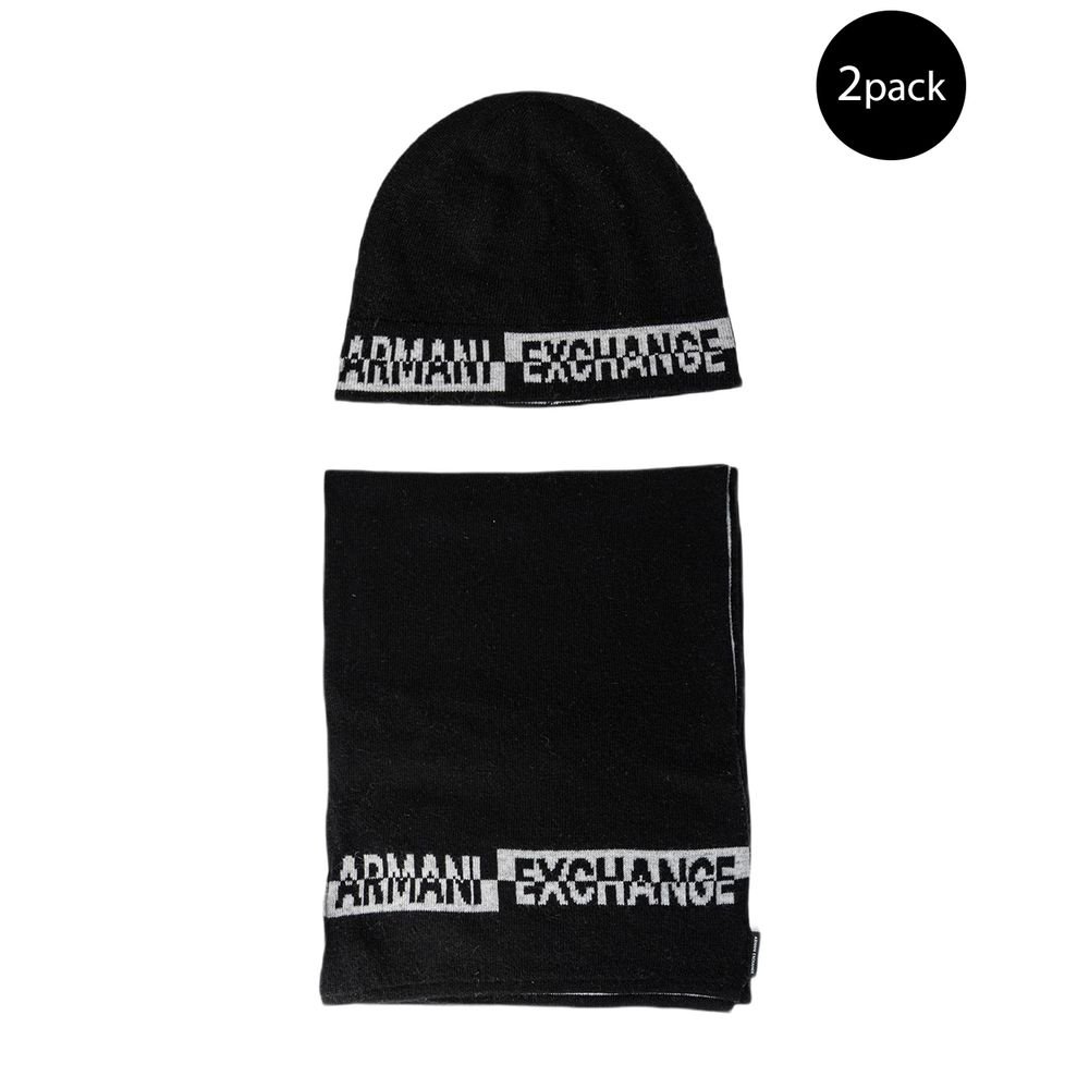 Black Marabou Scarf designed by Armani Exchange