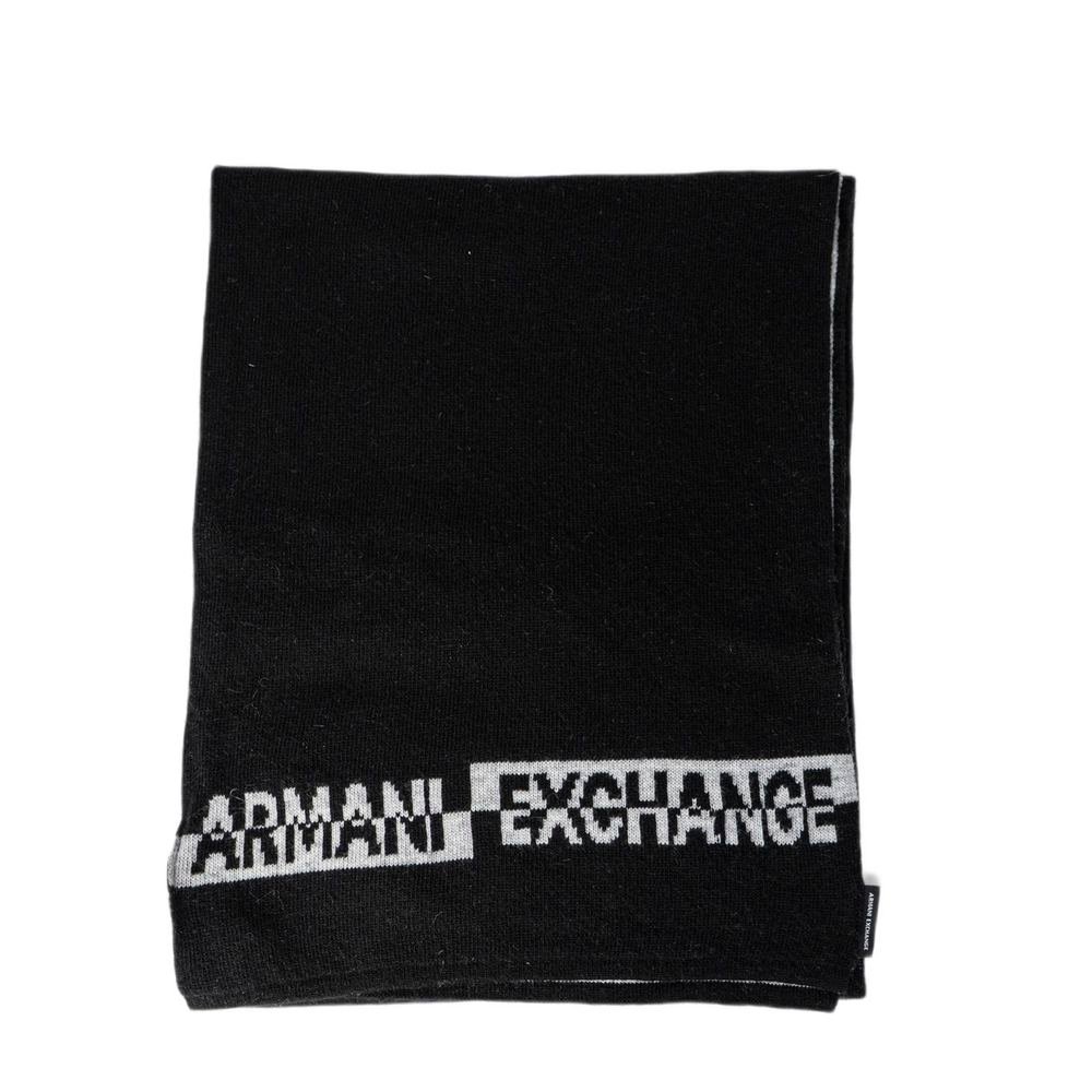 Black Marabou Scarf designed by Armani Exchange - Image 3