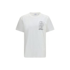 Trendy White Soft Cotton Arrow T-Shirt designed by Off-White