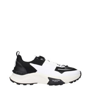 Black Fabric Athletic Sneakers designed by Valentino Garavani