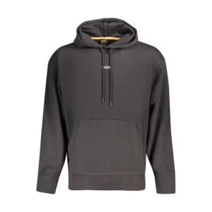 Stylish Black Cotton Mens Hoodie designed by Hugo Boss