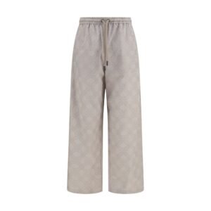 Chill Beige Cotton Casual Pants designed by Off-White