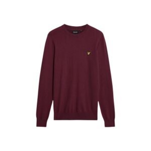 Bordeaux Cotton Merino Sweatshirt designed by Lyle&Scott