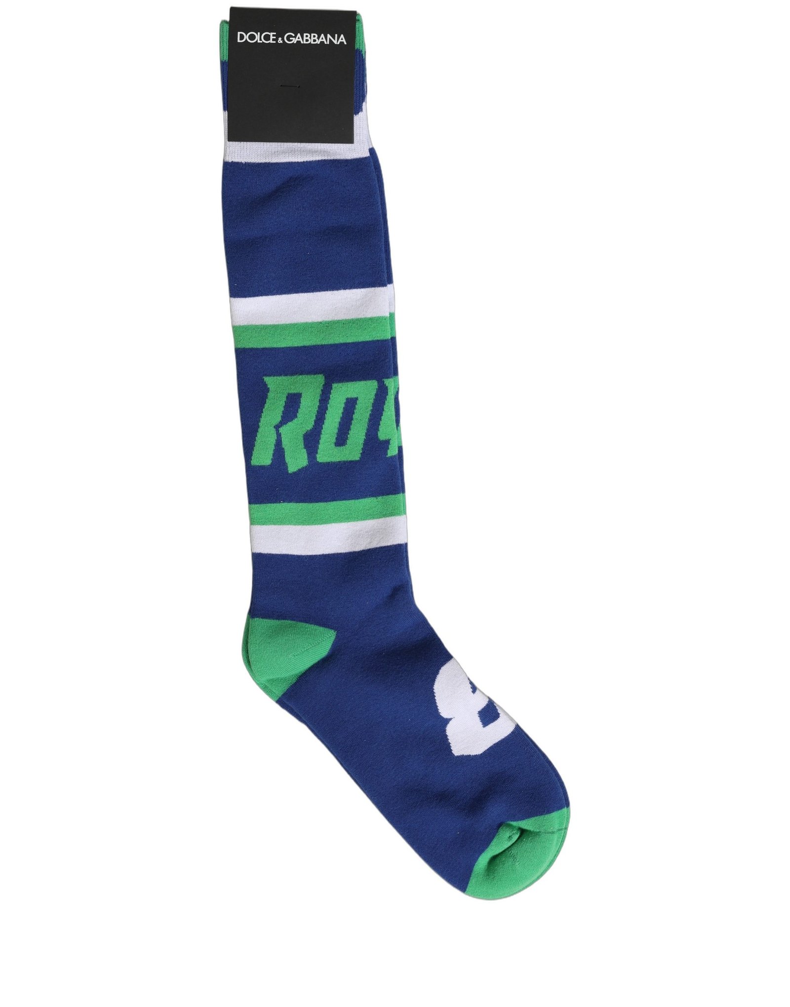 Multicolor Cotton Knee High Socks designed by Dolce&Gabbana