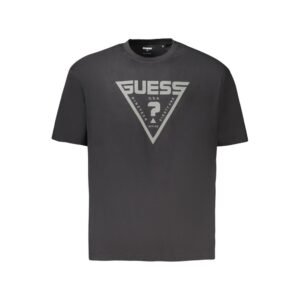 Original Black Soft Cotton Mens T-Shirt designed by Guess