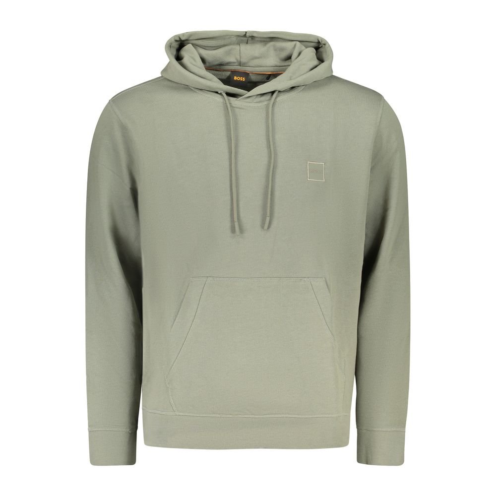Green Soft Cotton Mens Hoodie designed by Hugo Boss