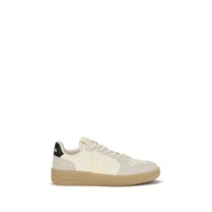 Trendy Beige Leather Low Top Sneakers designed by Veja