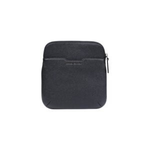 Black Polyester Messenger Bag designed by Armani Exchange