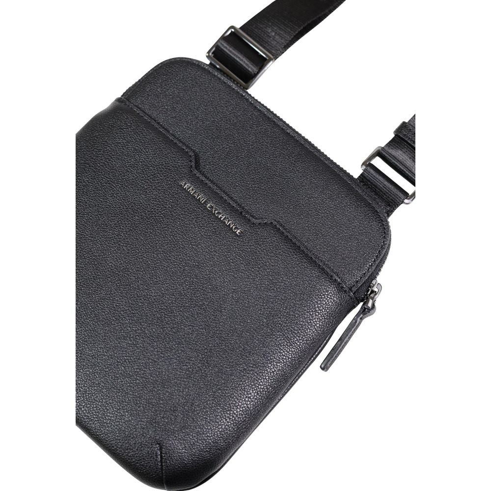 Black Polyester Messenger Bag designed by Armani Exchange - Image 5