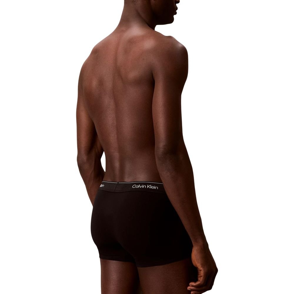 Black Cotton 3-Pack Boxers designed by Calvin Klein - Image 4