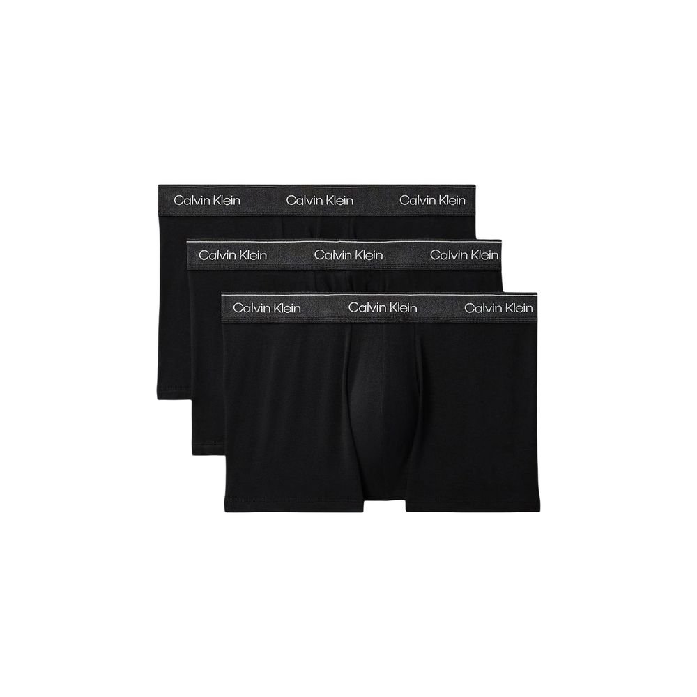 Black Cotton 3-Pack Boxers designed by Calvin Klein - Image 5