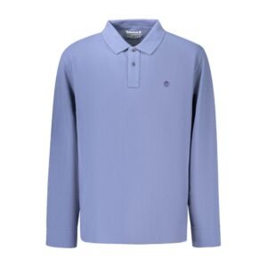 Blue Cotton Men's Polo Shirt