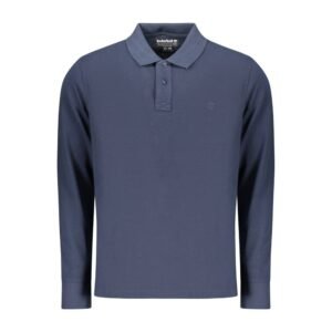 Blue Cotton Men's Polo Shirt
