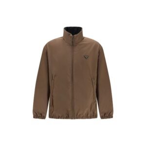 Duel Color Re-Nylon Full-Length Jacket designed by Prada