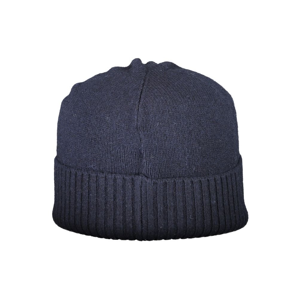 Classic Blue Wool Mens Beanie designed by Hugo Boss - Image 2