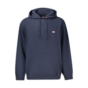 Blue Cotton Mens Hoodie designed by Tommy Hilfiger
