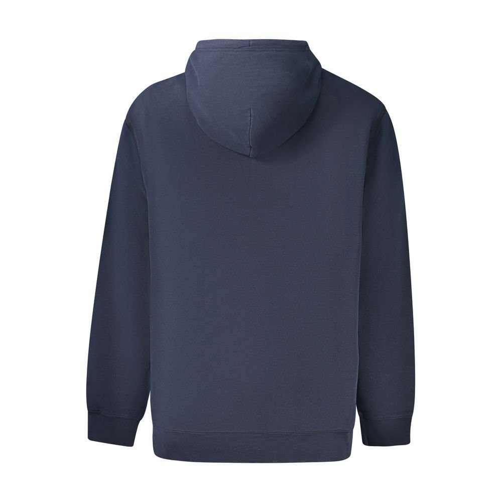 Blue Cotton Mens Hoodie designed by Tommy Hilfiger - Image 2