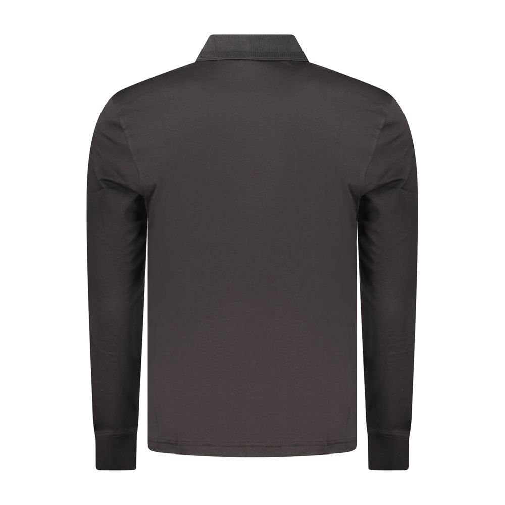 Casual Black Cotton Polo Shirt designed by Hugo Boss - Image 2