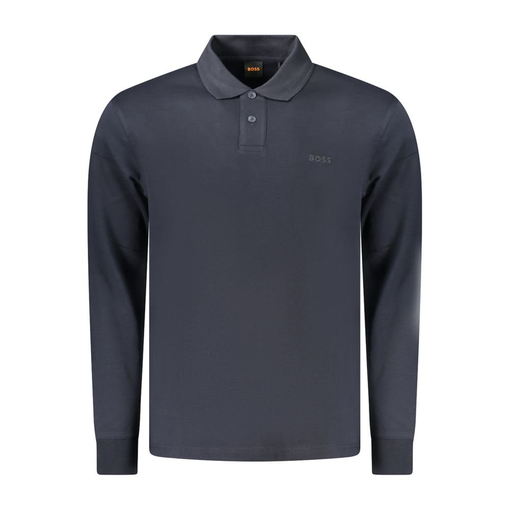 Smart Blue Cotton Polo Shirt designed by Hugo Boss