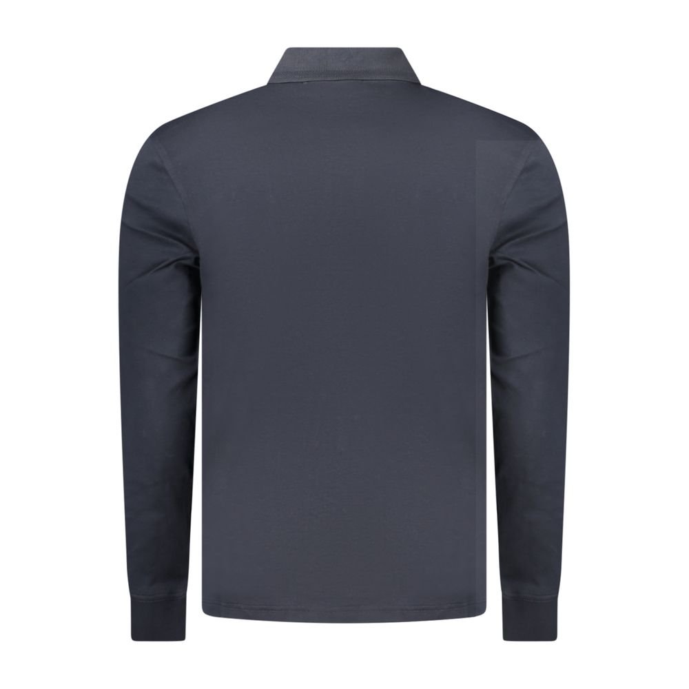 Smart Blue Cotton Polo Shirt designed by Hugo Boss - Image 2