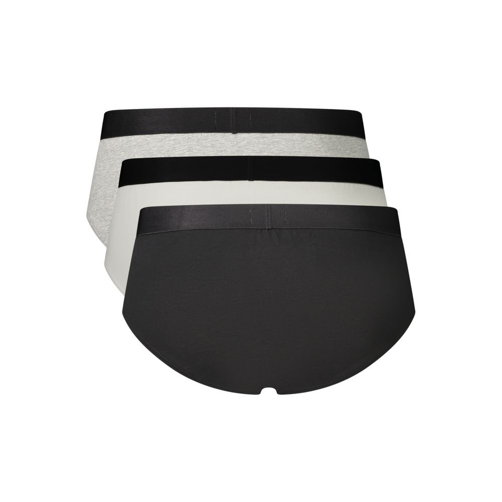 Black Cotton 3-Pack Briefs Underwear designed by Hugo Boss - Image 2