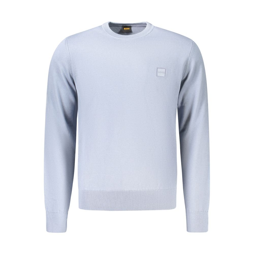 Casual Azzurro Soft Cotton Sweater designed by Hugo Boss