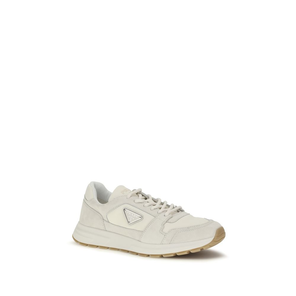 Essential Beige Leather Athletic Sneakers designed by Prada - Image 2