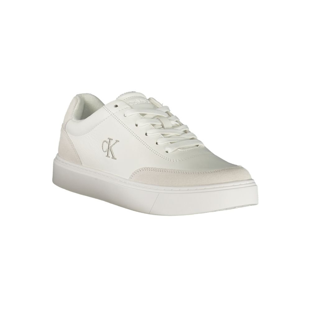 Classic White Low Top Mens Sneaker designed by Calvin Klein - Image 2