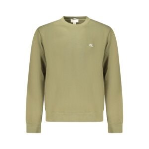 Casual Green Cotton Sweatshirt designed by Calvin Klein