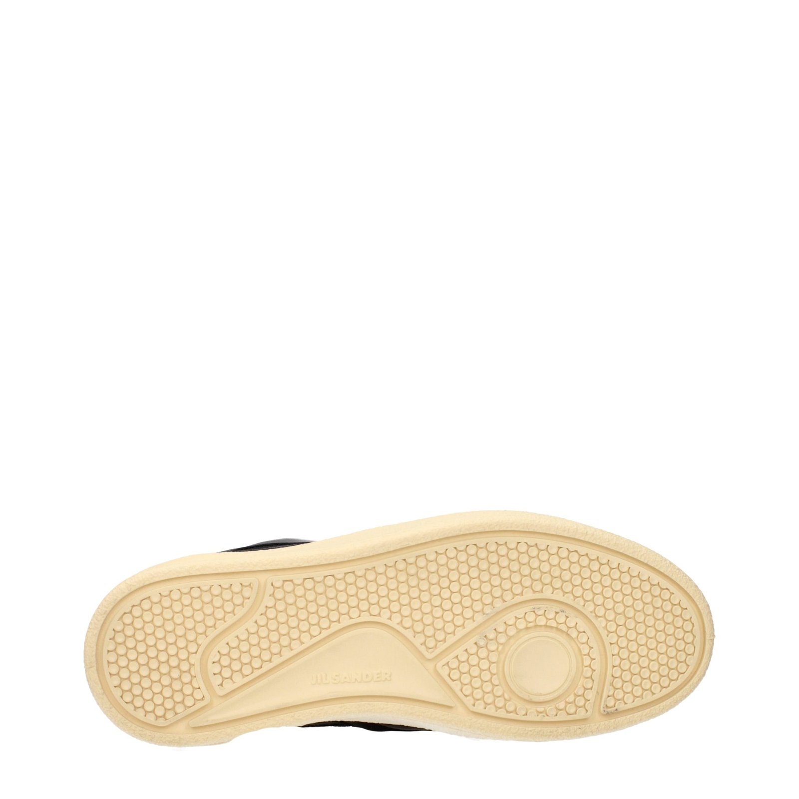 Trendy Black Leather Low Top Sneakers designed by Jil Sander - Image 5