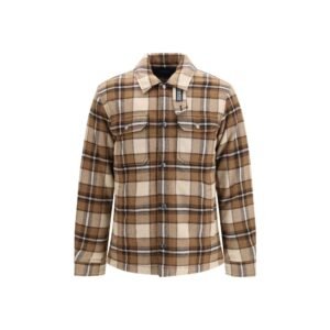Stylish Brown Wool Alaskan Check Jacket designed by Woolrich