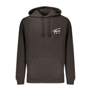 Black Cotton Men's Sweatshirt designed by Tommy Hilfiger
