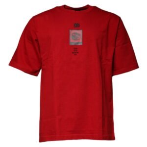 Stylish Red DG Eye Cotton T-Shirt designed by Dolce&Gabbana