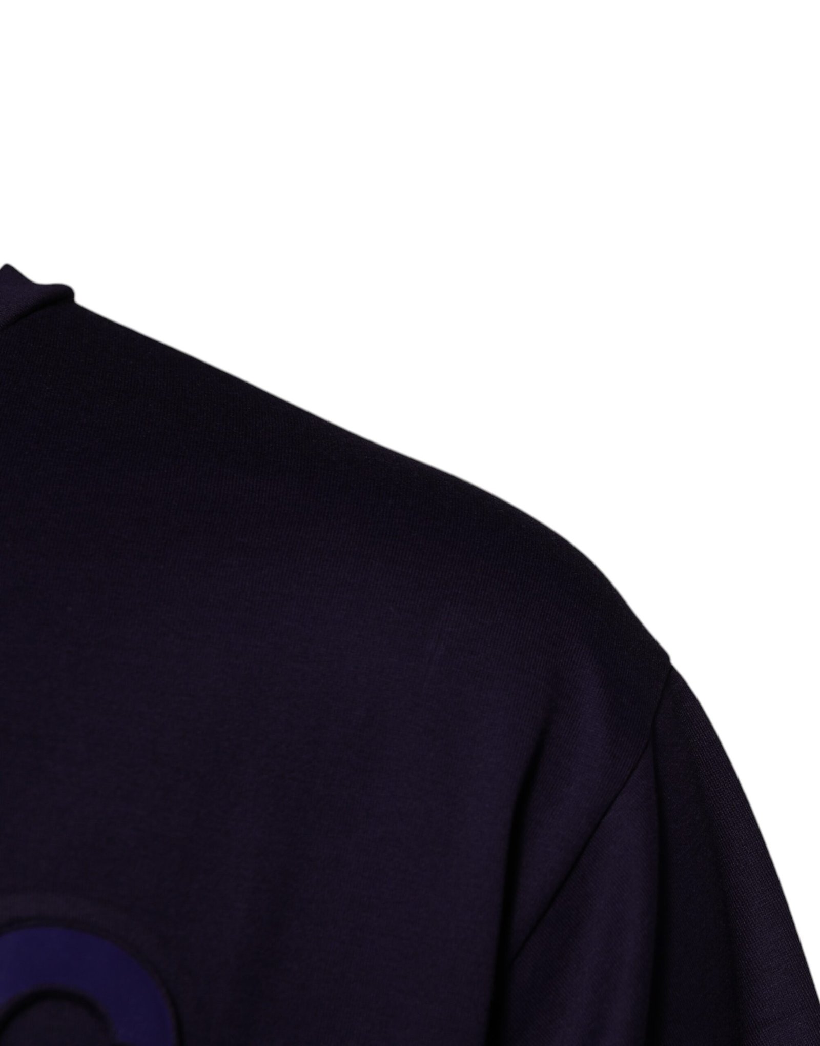 Navy Blue DG Logo Cotton T-Shirt designed by Dolce&Gabbana - Image 2