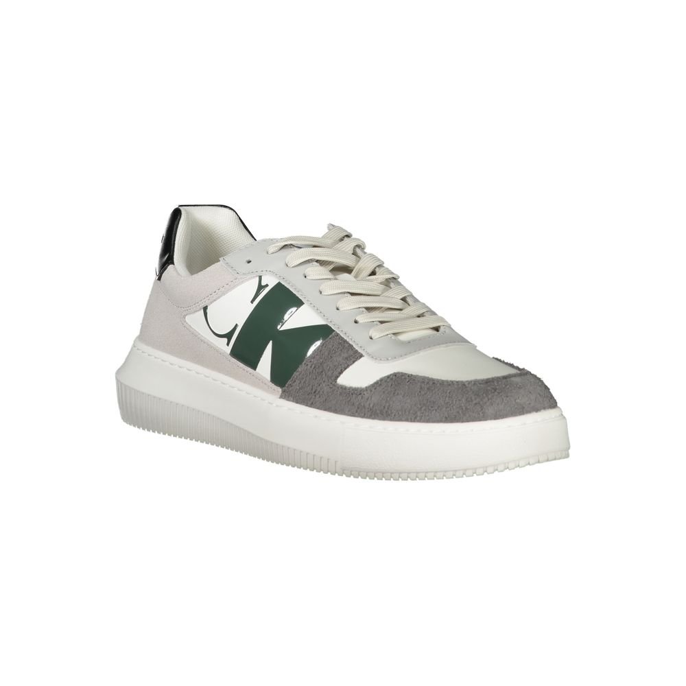 White Low Top Men Sneakers designed by Calvin Klein - Image 2