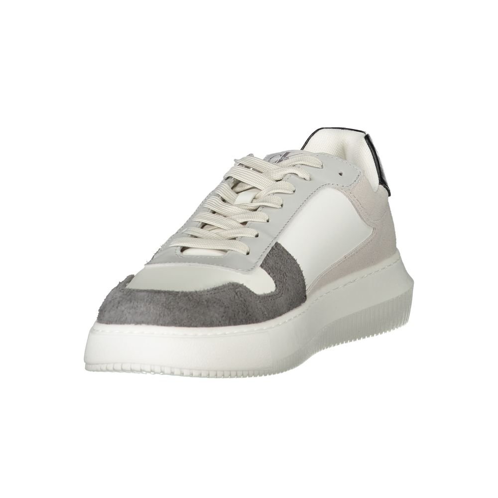 White Low Top Men Sneakers designed by Calvin Klein - Image 3