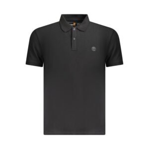 Trendy Black Cotton Men Polo Shirt designed by Timberland