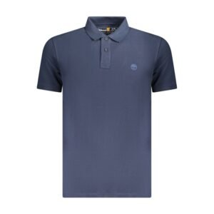 Smart Blue Cotton Mens Polo designed by Timberland